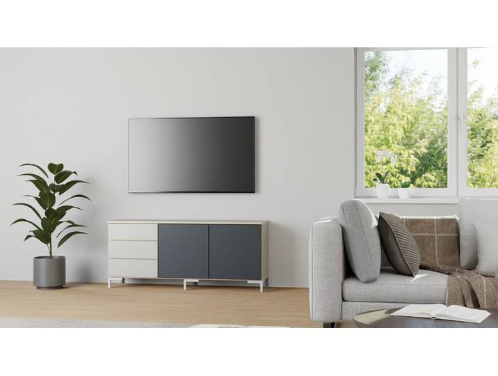 Stylishe Kommode Premium Dekore Grau Multiplex Kante