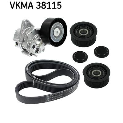 SKF Keilrippenriemensatz VKMA 38115 für Ford Vaughall Chrysler SEAT VW JEEP JAGUAR Fiat Mercedes (BBDC)