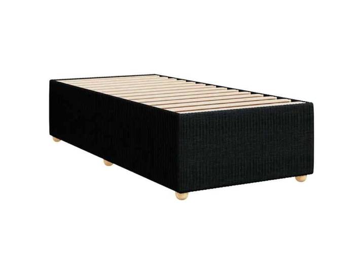 Cadre de lit - - 80x200 cm - noir - tissu - Sans matelas - Lit simple 44202