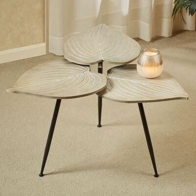 Touch of Class Delft Isle Accent Table Almond , Almond