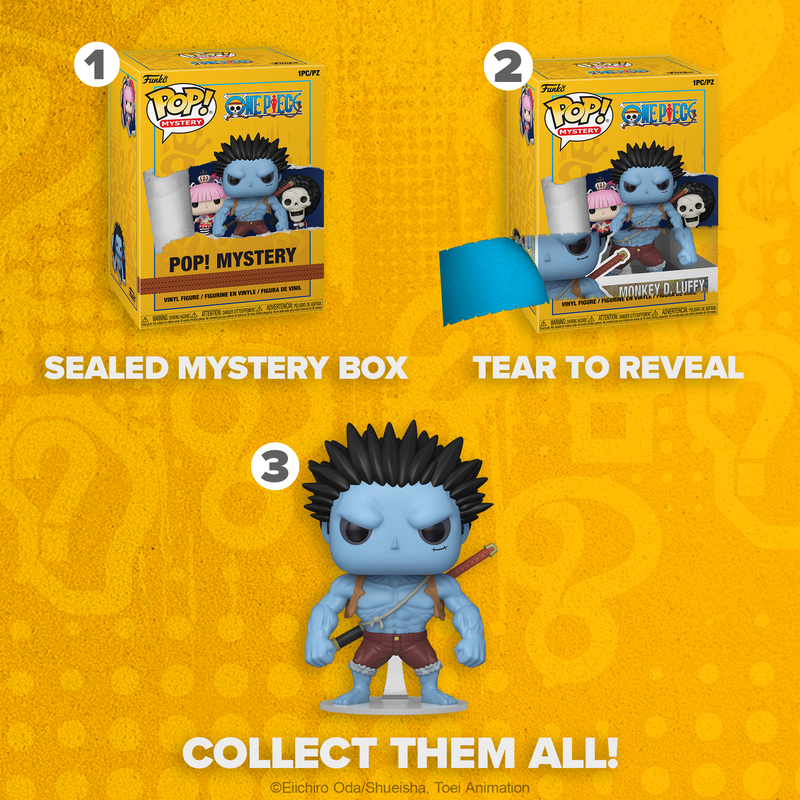 Funko Pop! Vinyl Mystery One Piece (1 in 72 Chance of Chase) - 10.2 cm Tall Collectible Figure - One Piece Action Toy