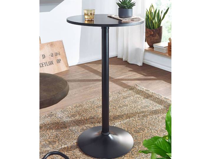 Table bistro Fungino Ø 60cm Noir