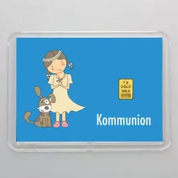 Goldbarren 1g "Junge+Mädchen/Kommunion" (Flip)