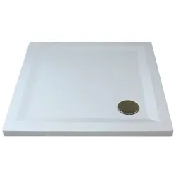 Breuer Mineralgusswanne Flat Line Design Quadrat QUICK - Duschwanne