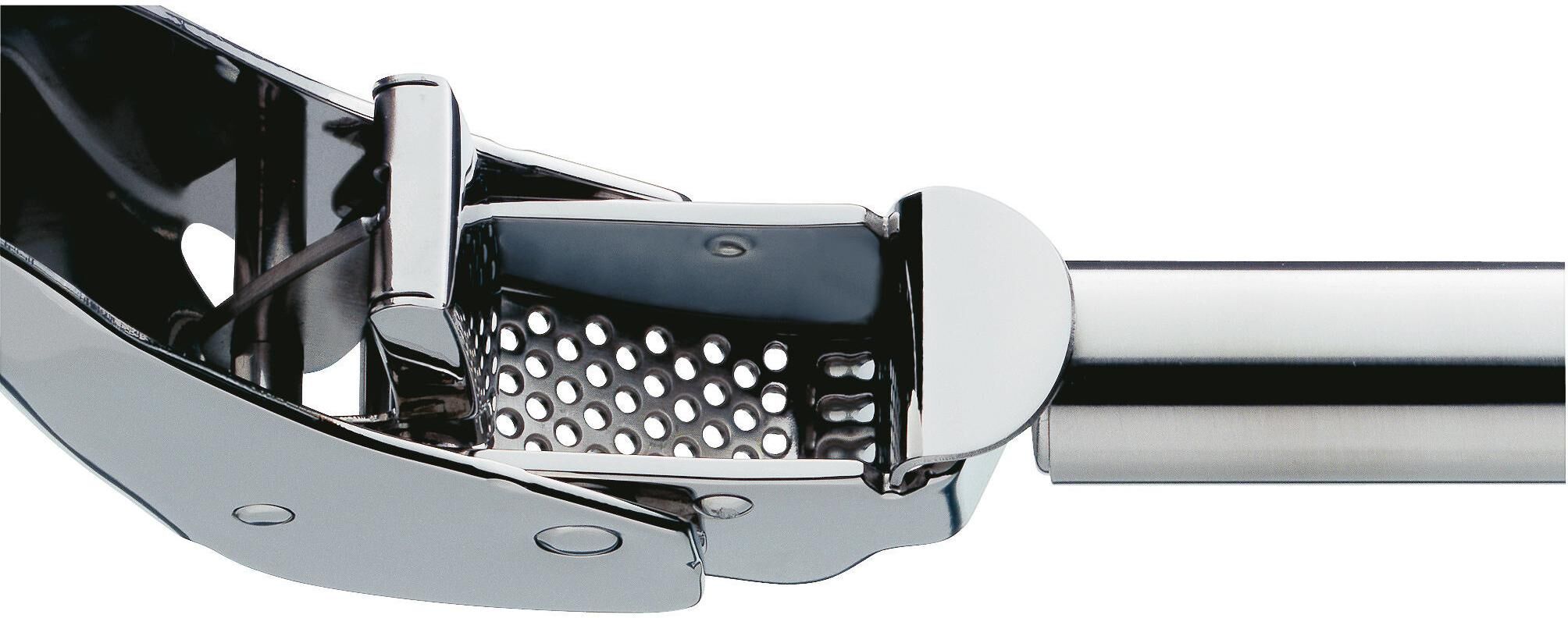 Knoblauchpresse WMF "Profi Plus Silber", silber (silberfarben), B:2,5cm T:17,5cm, Edelstahl, Küchenpressen, Knoblauchpresse, Spühlmaschienenfest silberfarben Einheitsgröße