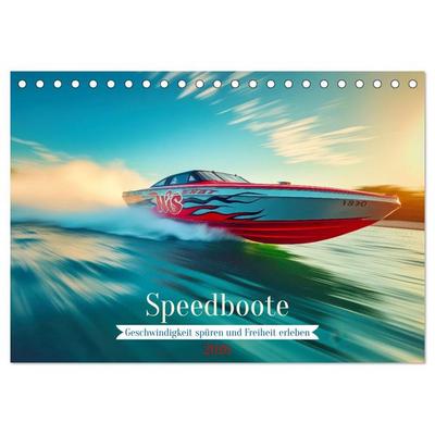 Speedboote (Tischkalender 2026 DIN A5 quer), CALVENDO Monatskalender