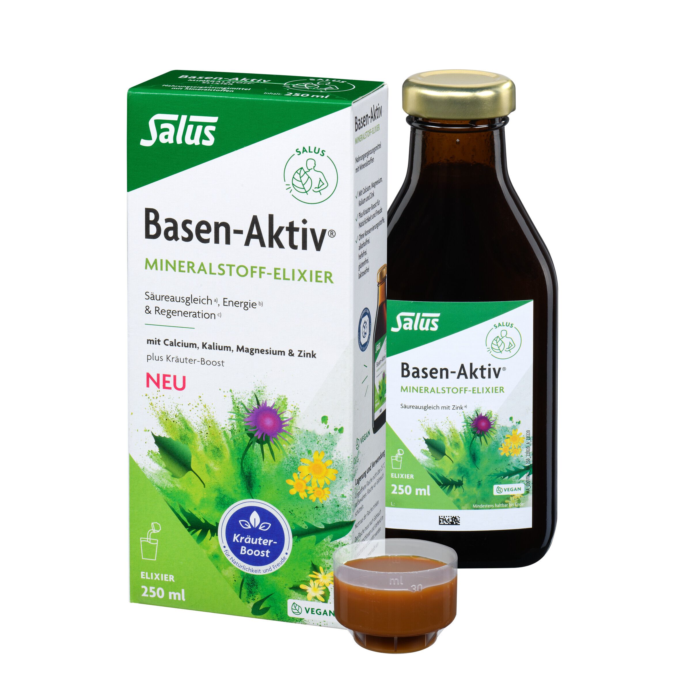 Basen Aktiv Mineralstoff-Kräuter-Elixier Salus 250 ml Elixier