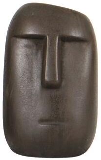 Langione Ficonstone Moai Statue, Brown