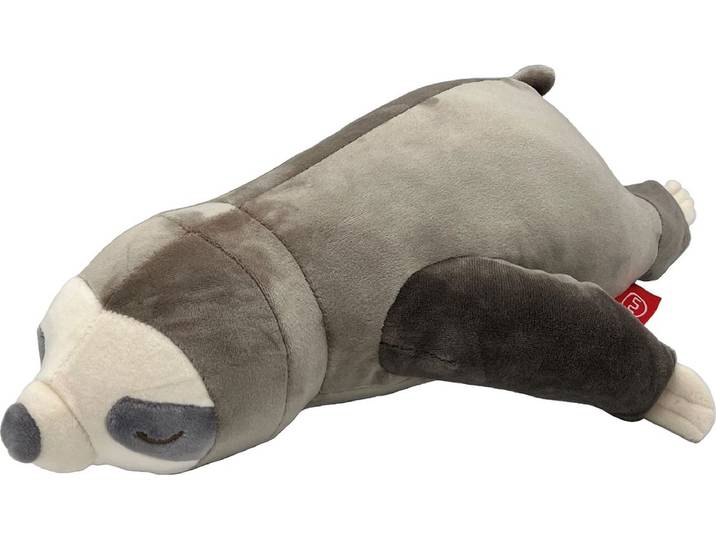 UNUS® Luiaard knuffel kussen knuffelkussen reisekussen 30cm grijs