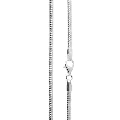 Silberkette OSTSEE-SCHMUCK "Ostsee-Schmuck Kette Schlange 2,4 mm Kette Schlange 2,4 mm" Gr. 50, silber, Halsketten, Damen, 50cm, Silber 925 (Sterlingsilber), L: 40, Silberkette