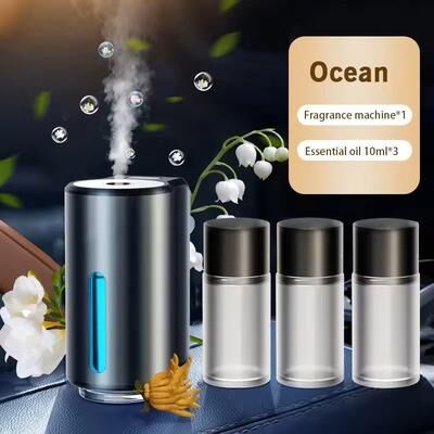 Uplift Treasures Smart Car Air Aromatherapy Diffuser And Humidifier With Odor Removal ocean X3