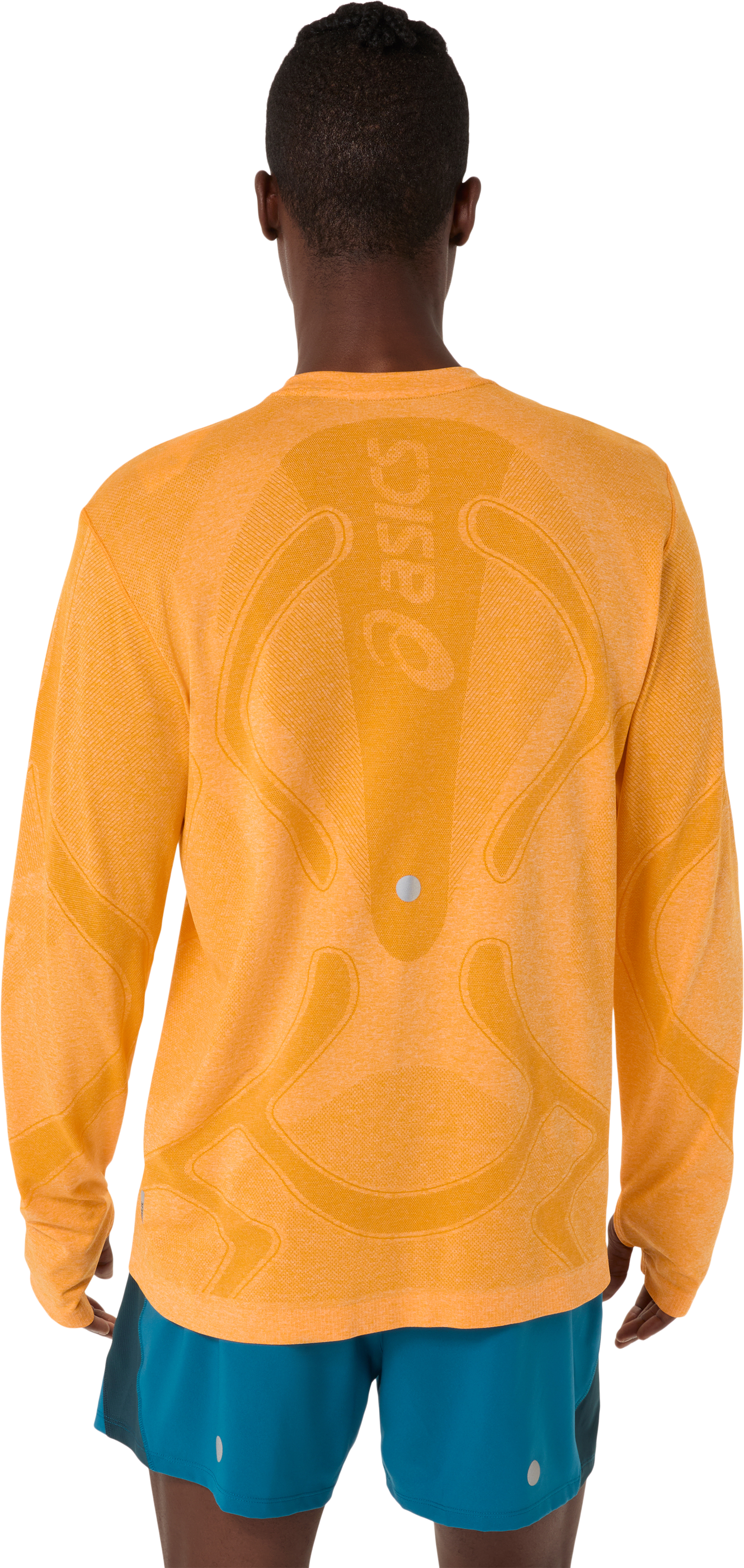 Laufshirt ASICS "ROAD SEAMLESS LS TOP", Herren, Gr. XXL, yamabuki, Obermaterial: 65% Polyamid, 35% Polyester, normal, Rundhals, Shirts Laufshirt yamabuki XXL