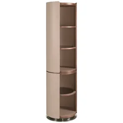 AC ANGEL CERDA Angel Cerdá Regal aus Nussbaumholz und Kunstleder in Nerzfarbe 3278C 49 x 49 x 185