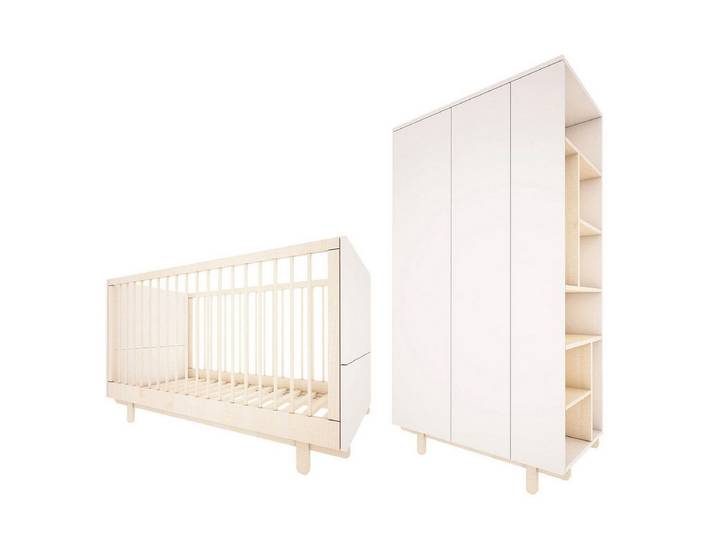 Petits-meubles Babyzimmer-Komplettset Romy, (Set)