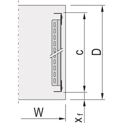 Schroff Gleitschiene, Serverschrank Zubehör