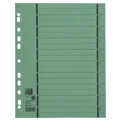 Oxford Trennblatt 400004667 DIN A4 250g Manilakarton grün