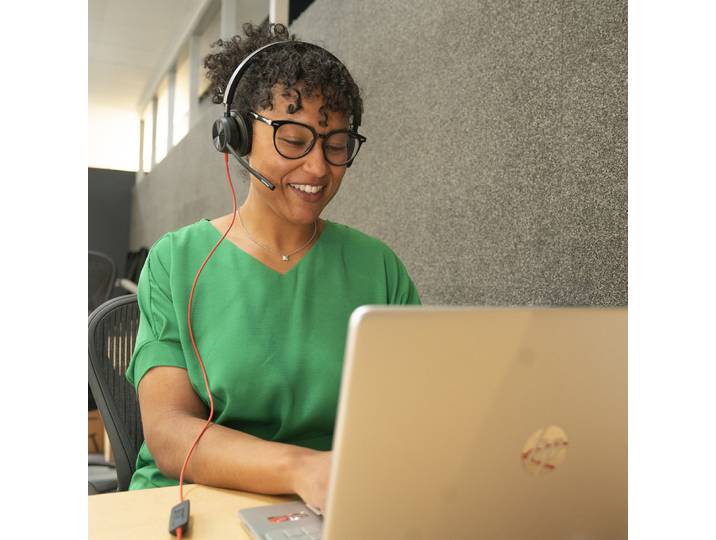 Poly Micro-casque Blackwire 8225 stéréo USB-C certifié Microsoft Teams + adaptateur USB-C/A, Avec fil, Bureau/Centre d'appels, 186 g, Casque, Noir 8X2