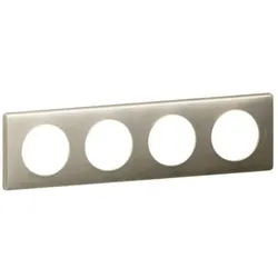 Legrand, Zubehör Schalterprogramm, Vierfachrahmen CELIANE Titan 068904