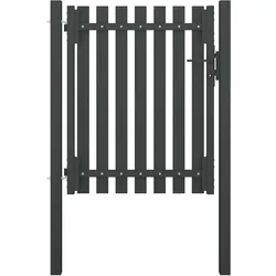 vidaXL Gartentor Stahl 1x1,5 m Anthrazit