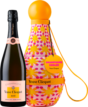 Champagne Veuve Clicquot Champagner Veuve Clicquot - Brut Rosé in der Kühlbox  - Limited Edition Yinka Ilori - 0.75L Champagne