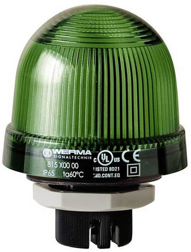 Werma Signaltechnik Signalleuchte 815.200.00 815.200.00 Grün Blitzlicht 12 V/AC, 12 V/DC, 24 V/AC, 24 V/DC, 48 V/AC, 48 V/DC, 110