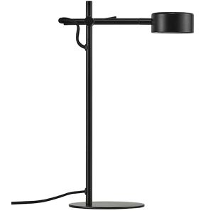 Nordlux Schreibtischlampe Clyde, schwarz, LED, dimmbar, 350 Lumen, warmweiß