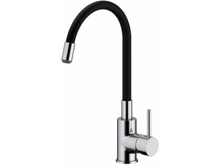 mitigeur cuisine à mémoire de forme, courbe en silicone noir (SIKOBSLPRO290C)