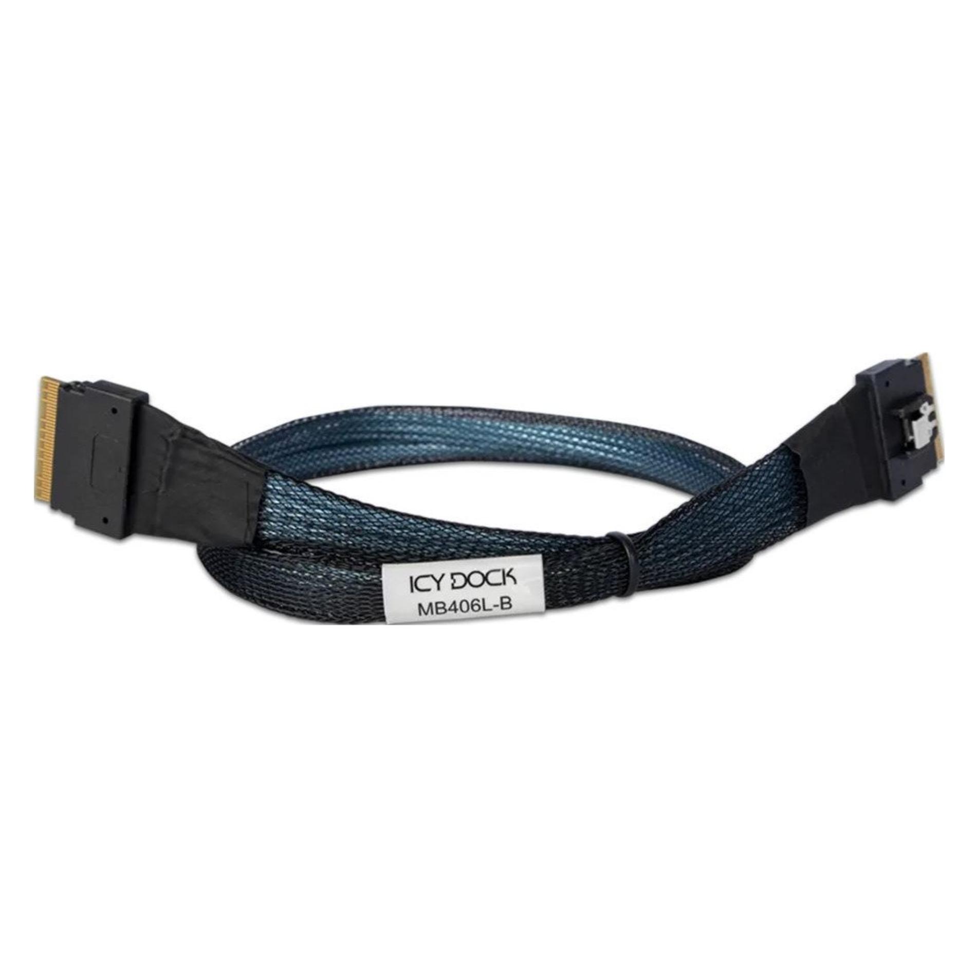 Icydock ICY DOCK Kabel SlimSAS 8i SFF-8654 zu SlimSAS 8i, SFF-8654 Kabel-0,5M (50 cm) (MB406L-B)
