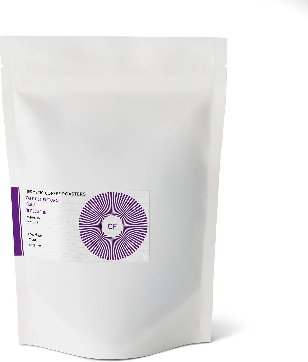 Hermetic - Café del Futuro Espresso, entkoffeiniert - 250 g Ganze Bohne - Intensität: 3/6