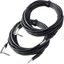 Pronomic Stage INST-A-10 Winkelklinkenkabel 2x Set 10m, 1,5mm