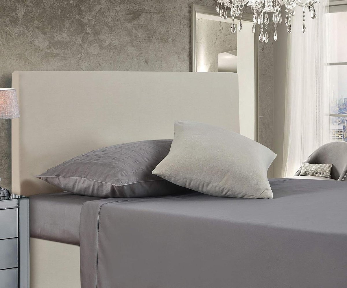 Hoofdbord Wrap Dubbel Wit - Hoofdbord Bekleding voor de Slaapkamer