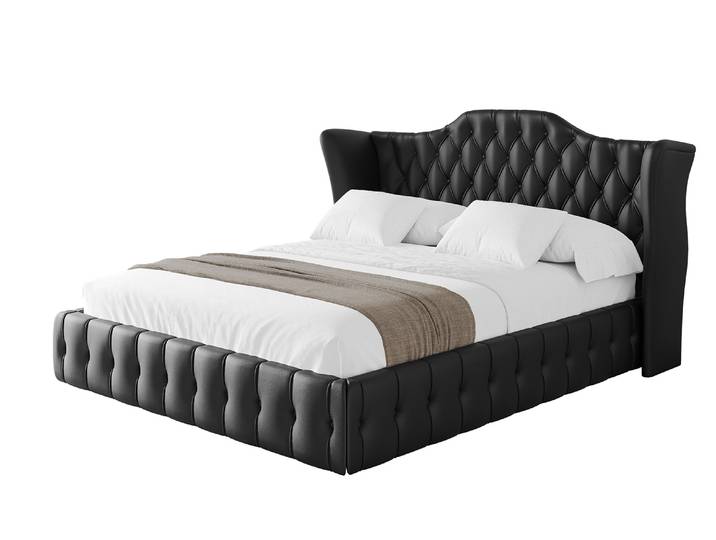 Polsterbett MODY 120x200 cm Schwarz - Soft 11