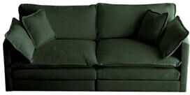 GREATPLANINC Chenille Cushioned Loveseat, Living Room Large Size Deep Seat Loveseat