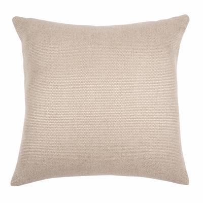 Dekokissen PAD "COLETTE", beige (natural, unifarben), B:60cm L:60cm, Leinen, Dekokissen_Sitzkissen_Kissenhüllen, Made in Europe