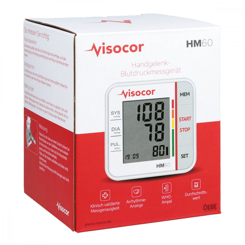 Uebe Medical GmbH Visocor Handgelenk Blutdruckmessgerät HM60 16259929
