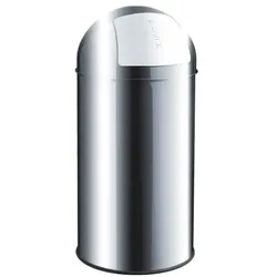 helit Abfalleimer 50 L »the dome« Edelstahl silber, 36.2x75 cm