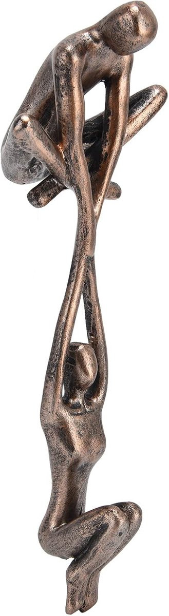 Dansende Sculptuur Hars Beeldje Moderne Woondecoratie Artistiek Koppelontwerp Hoogte: 195 cm