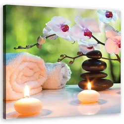 WANDBILD blumen rosa