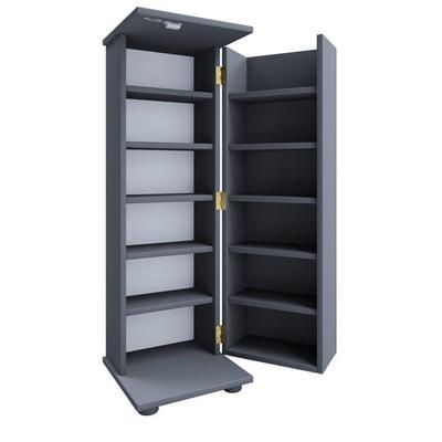 Holz Schrank CD DVD Regal abschließbar Engalo L