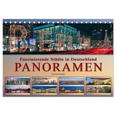 Faszinierende Städte in Deutschland - Panoramen (Tischkalender 2027 DIN A5 quer), CALVENDO Monatskalender