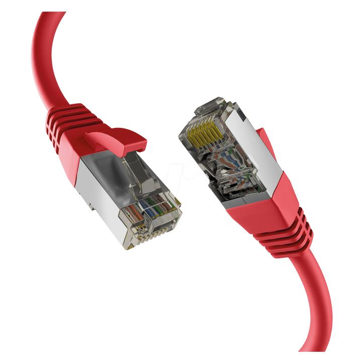 M-Cab CAT8.1 RED 0.50M PATCH CORD (CAT8.1, 0.50 m) (EC020200289)