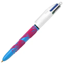 BIC® 4-Farben-Kugelschreiber Velours, Schreibfarbe: farbsortiert