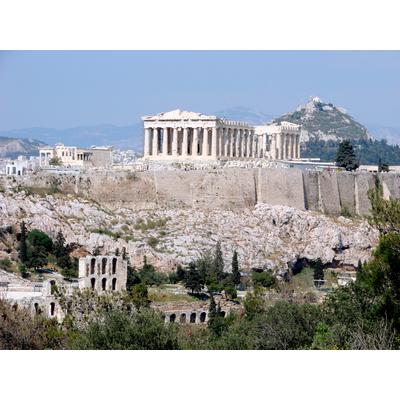 Fototapete PAPERMOON "Parthenon Athens", bunt, B:2,5m L:1,86m, Vlies, Tapeten