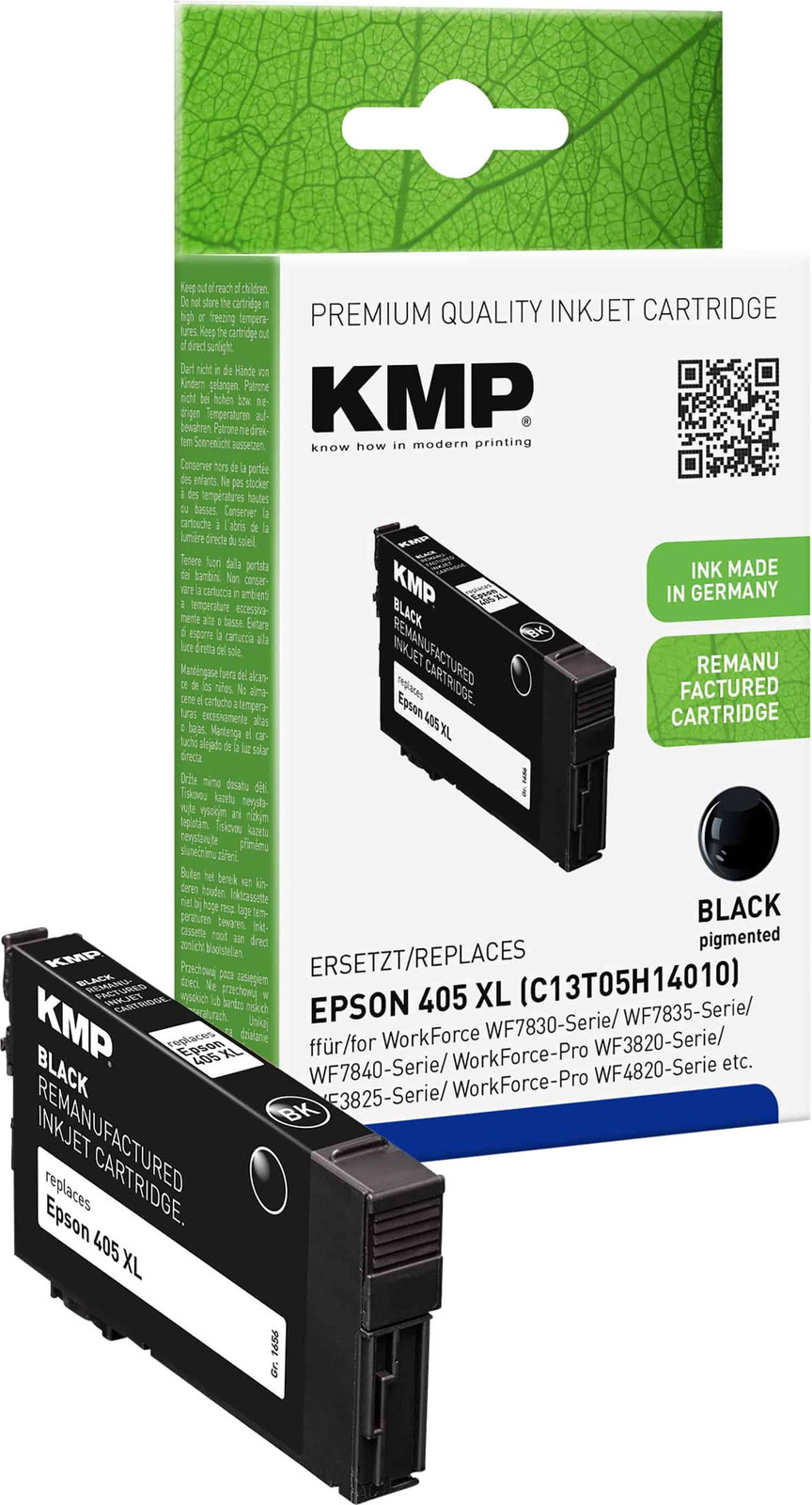 KMP Patrone Epson 405XL Black 1100 S Remanufactured 1656,4001
