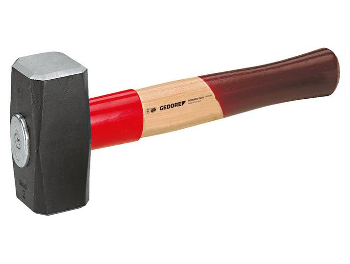 GEDORE Fäustel ROTBAND-PLUS mit Hickorystiel\, 2000 g (8887610)