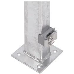 Alberts® Zaunpfosten für Doppelstabmatten zum Aufschrauben Anthrazit 1000 mm
