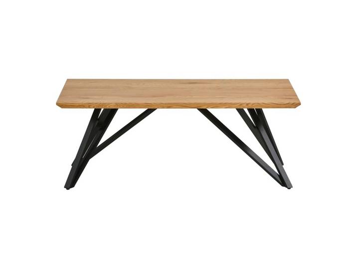 Table basse ANDREA Imitation chêne / noir