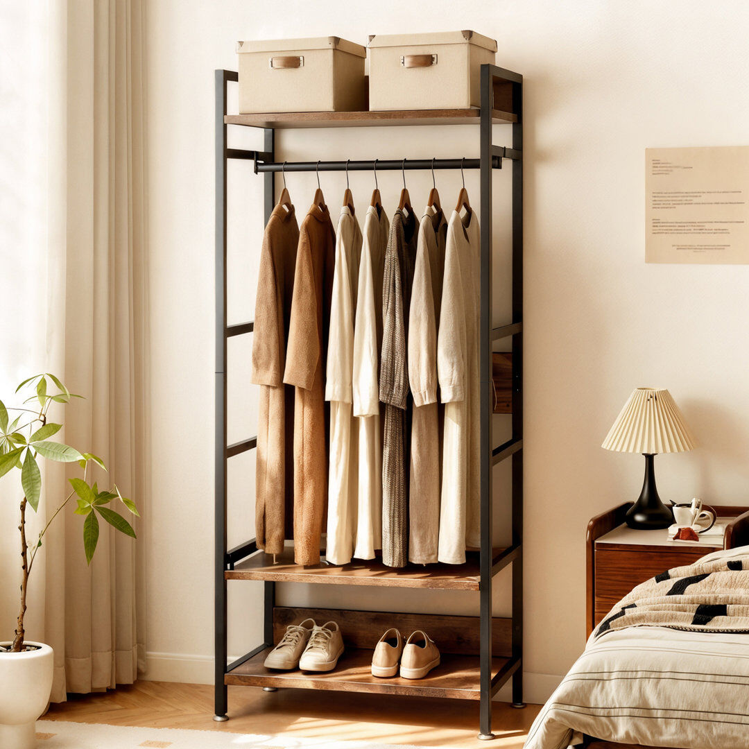 Rio Pesmes 60cm Clothing Rack Black
