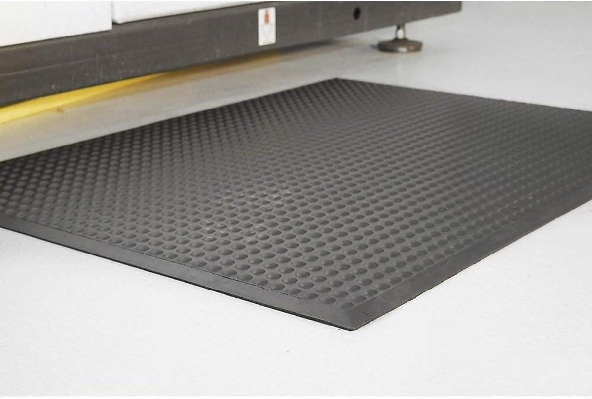 Anti-vermoeidheidsmat Noot Zwart - Comfortabele werkplekmat voor een actieve werkhouding - 0,9 x 1,2 m