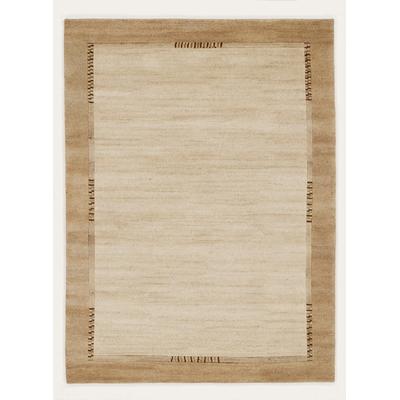 Wollteppich OCI DIE TEPPICHMARKE "Jowea Emotion" Gr. 31, beige, B:140cm H:9mm L:200cm, Wolle, Teppiche, reine Wolle, handgeknüpft, Wohnzimmer